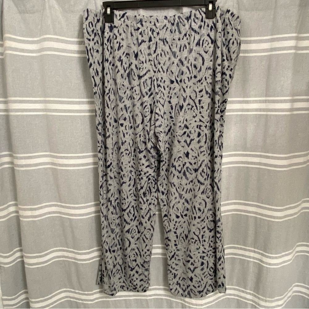 SOMA / Gray & Blue Print Soft Cool Nights PJ Pants Size XXL - Picture 3 of 10
